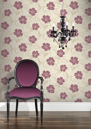 plum wallpaper mannerism