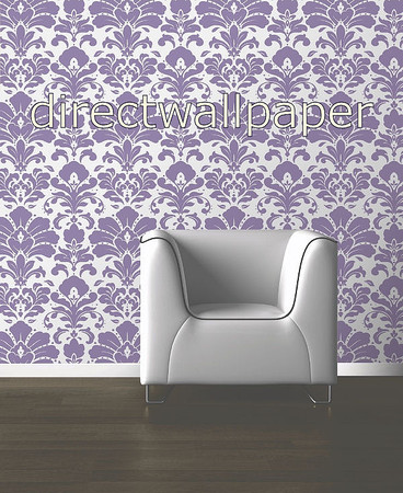 black and white damask wallpaper. The Large Damask Pattern has