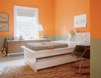 Plain Tangerine Wallpaper YH17909