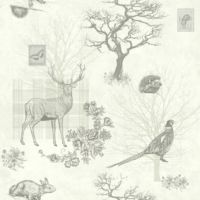 Balmoral Stags Pale Grey 670527