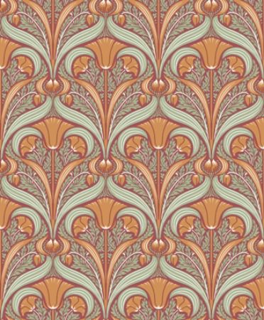 Liberty Hope Art Nouveau Russet William Morris Style Wallpaper 670543