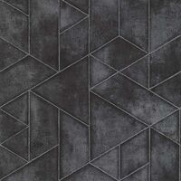 Lutece Geometric Tile Black 11180719