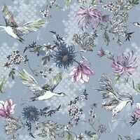 Lutece Oriental Cranes Blue 11191201