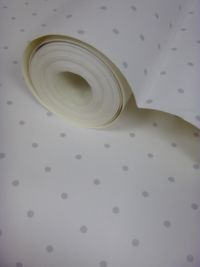 Lutece Polka Dot Wallpaper Grey 36171609