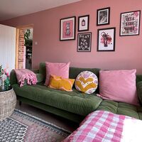 Plain Pink Hessian Vinyl 51174913
